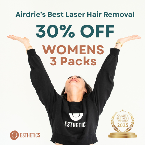30% Off All 3-Pack Laser Hair Removal (Women's Packages)